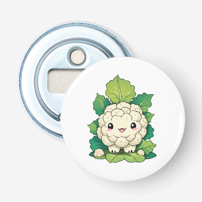 Kawaii Cauliflower Bottle Opener (Front)