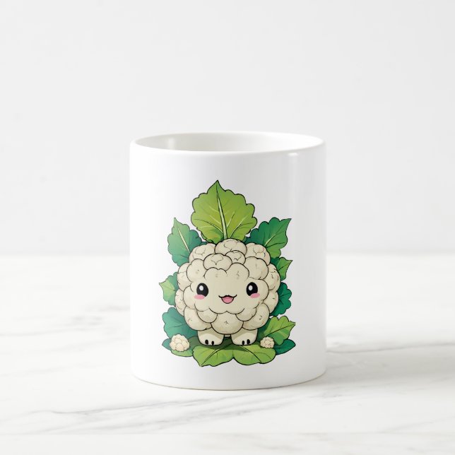 Kawaii Cauliflower Coffee Mug (Center)