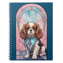 Kawaii Cavalier King Charles Pastel Stained Glass