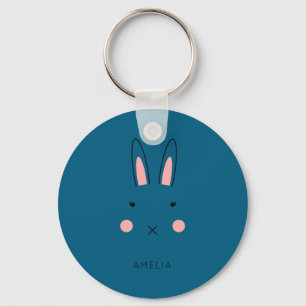 Kawaii Character Bunny Pink Easter Easter Key Ring
