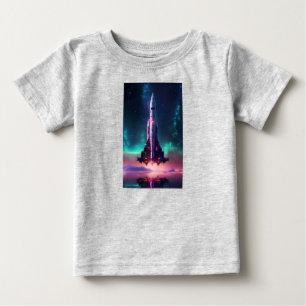 Kawaii Charm: Cute White Girl Sticker Design. Baby T-Shirt