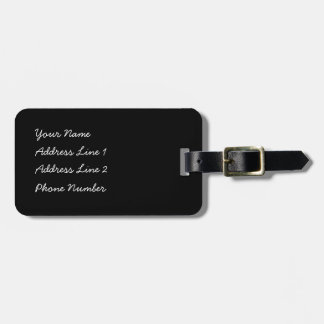 Kawaii chequered rabbit luggage tag