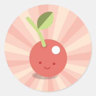Kawaii Cherry Pink stickers