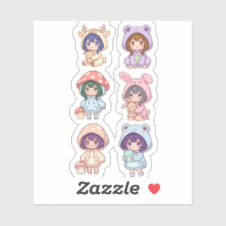 Kawaii Chibi Characters Cute Animal Hoodie Collect