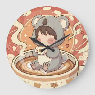 Kawaii Chibi Koala Adventure Decorative Wall Clock