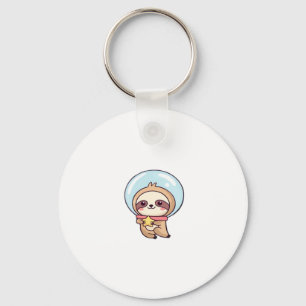 Kawaii Chibi Sloth Astronaut � Cute Space Sloth Ca Key Ring