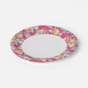 Kawaii Child Pattern with Cute Doodles 2 Paper Plate