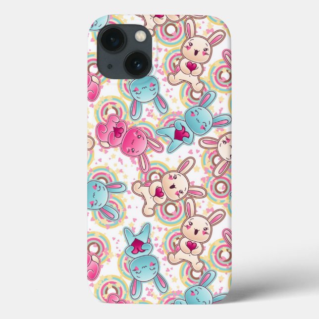 Kawaii Child Pattern with Cute Doodles Case-Mate iPhone Case (Back)