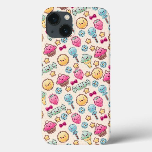 Kawaii child pattern with cute doodles Case-Mate iPhone case (Back)