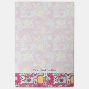 Kawaii Child Pattern with Cute Doodles Post-it Notes
