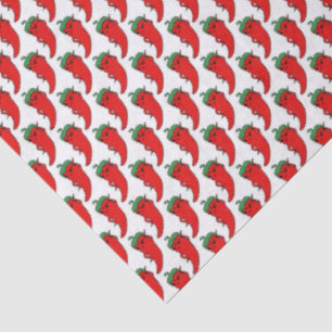 Kawaii Chilli Pepper Drawing Pattern Tissue Paper