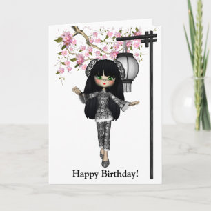 Kawaii China Doll Card