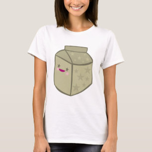 KAWAII CHOCOLATE MILK CARTON YUMMY CUTE FACE T-Shirt