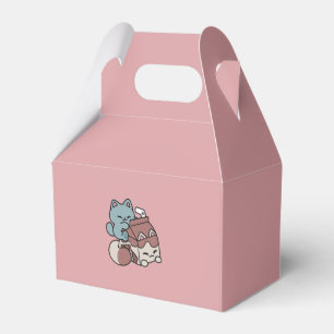 Kawaii Chocolate Milk Cat – Cozy Drink & Cuteness Favour Box