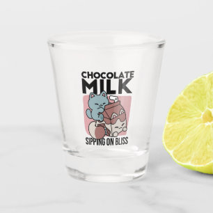 Kawaii Chocolate Milk Cat – Cozy Drink & Cuteness  Shot Glass