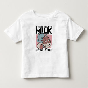 Kawaii Chocolate Milk Cat – Cozy Drink & Cuteness  Toddler T-Shirt