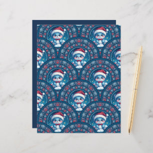 Kawaii Christmas Bear Mandala Deco Scale Scrapbook