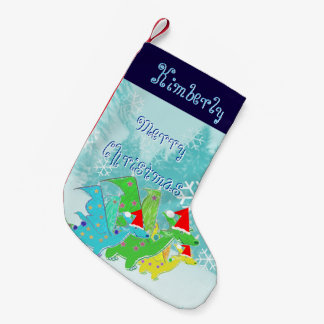 Kawaii Christmas Dragons Small Christmas Stocking
