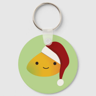 Kawaii Christmas Mango Key Ring