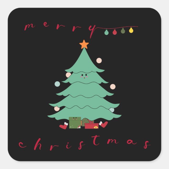 Kawaii Christmas Sticker  (Front)
