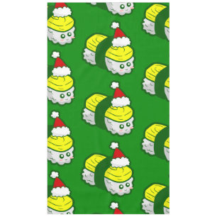 kawaii christmas tamago sushi santa tablecloth