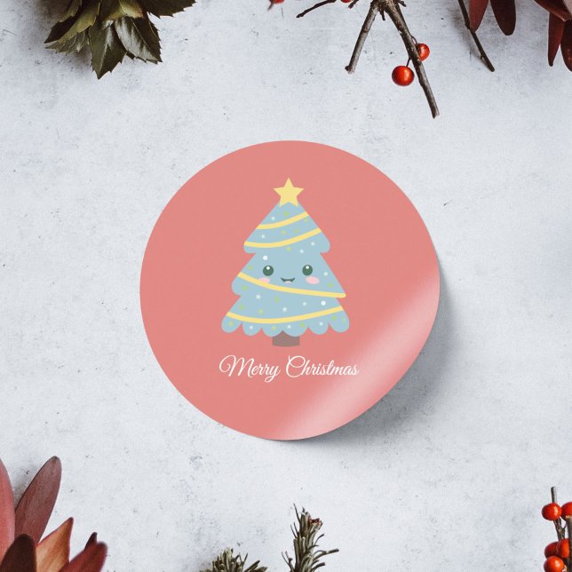Kawaii Christmas Tree Sticker (Kawaii Christmas Tree Sticker)