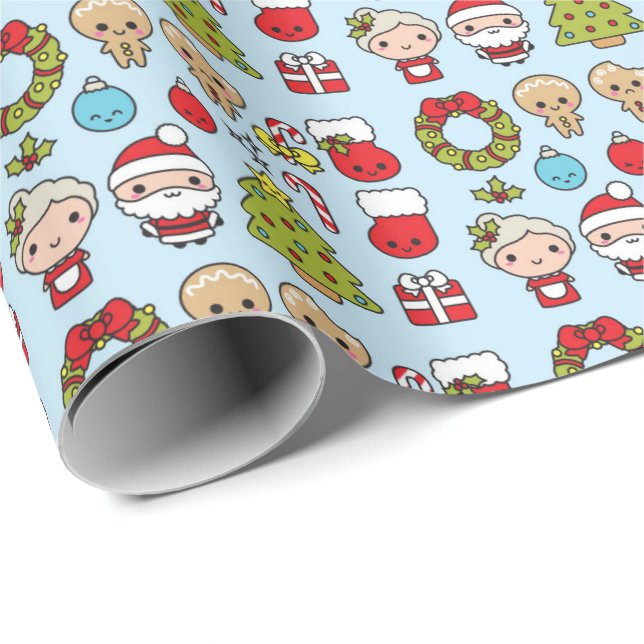 Kawaii Christmas Wrapping Paper (Roll Corner)