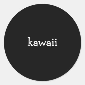 kawaii classic round sticker