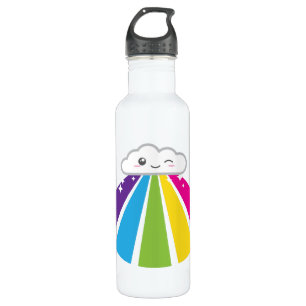 Kawaii Cloud and Rainbow 710 Ml Water Bottle