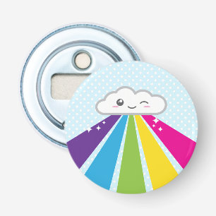 Kawaii Cloud and Rainbow Bottle Opener