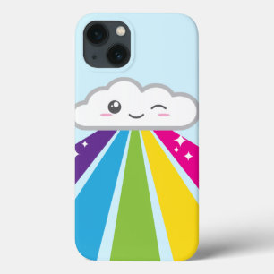 Kawaii Cloud and Rainbow iPad Air Case