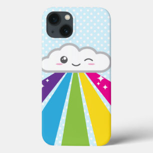Kawaii Cloud and Rainbow iPad Air Case