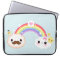 Kawaii cloud couple with rainbow and stars