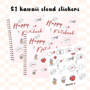 Kawaii Clouds Vinyl Sticker