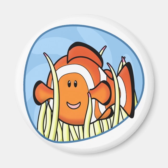 Kawaii Clownfish Magnet (Front)
