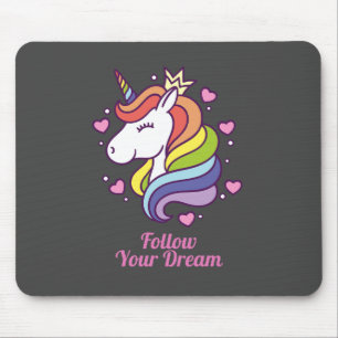 Kawaii Colorful Rainbow Unicorn Dreams      Mouse Pad