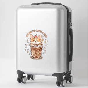 Kawaii Corgi Powered by Coffee and Dogs