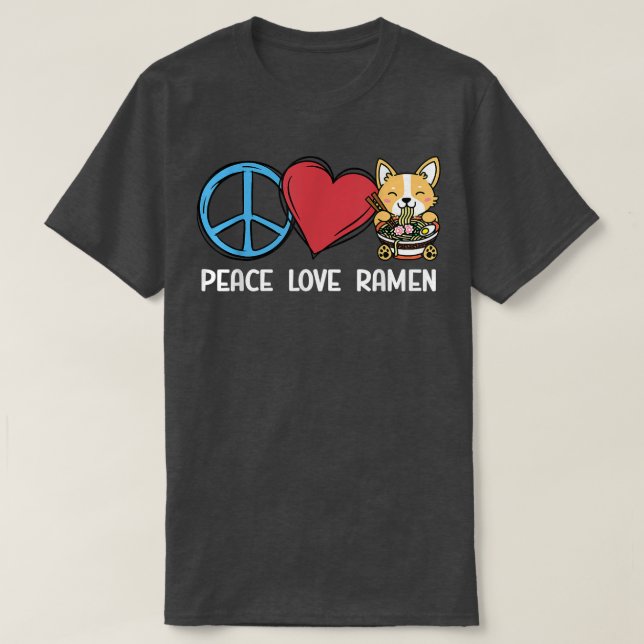 Kawaii Corgi Ramen Cute Puppy Japanese Manga Anime T-Shirt (Design Front)
