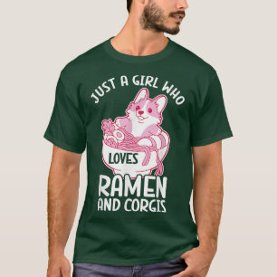 Kawaii Corgi Ramen Cute Puppy Japanese Manga Anime T-Shirt