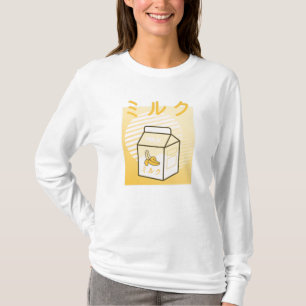 Kawaii Cow Retro Japanese Bananas Milk T-Shirt