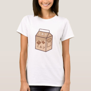 Kawaii Cow Retro Japanese Chocolate Milk T-Shirt