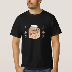 Kawaii Cow Retro Japanese Chocolate Milk T-Shirt