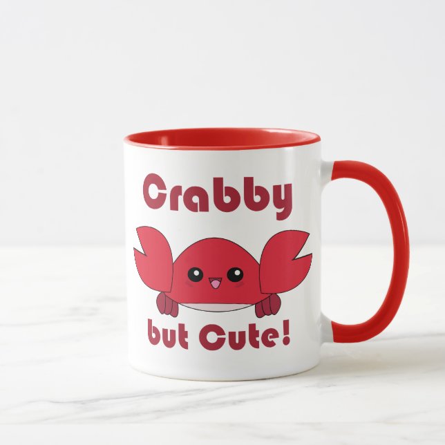 Kawaii Crabby but Cute mug (Right)