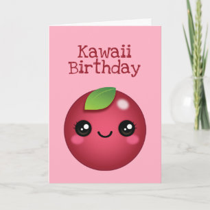 Kawaii Cranberry Card