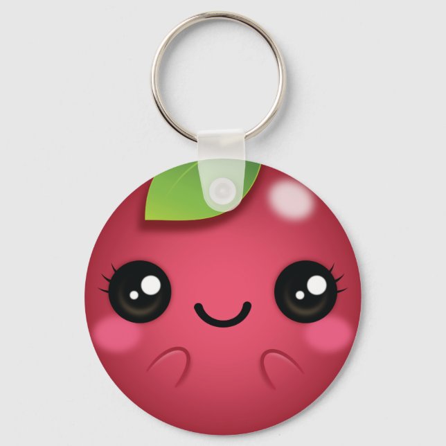 Kawaii Cranberry Key Ring (Front)