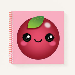 Kawaii Cranberry Notebook
