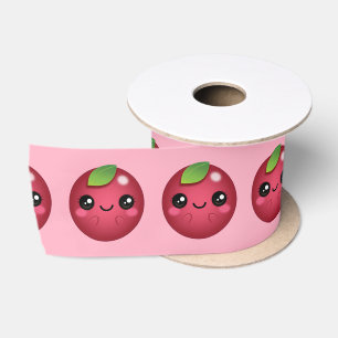 Kawaii Cranberry Satin Ribbon