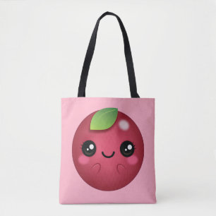 Kawaii Cranberry Tote Bag