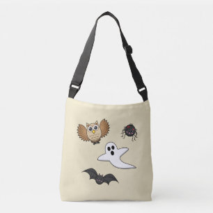Kawaii Creepy Night Creatures Set Crossbody Bag