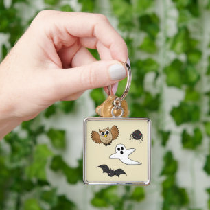 Kawaii Creepy Night Creatures Set Key Ring